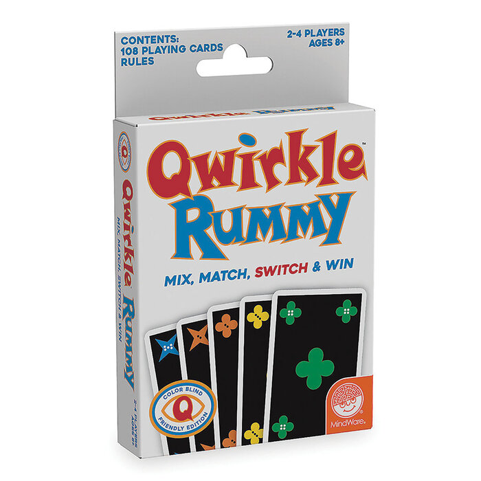 Mindware Qwirkle Rummy Card Game: Colour Blind Edition