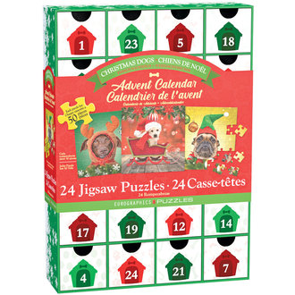 Eurographics 24 x 50 pcs - Christmas Dogs Puzzle Advent Calendar Eurographics 24 x 50 pcs - Christmas Dogs Puzzle Advent Calendar