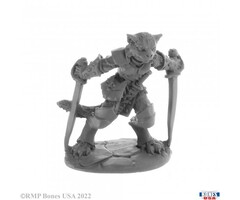 Reaper Miniatures Bones USA: Shadoweyes, Catfolk Rogue