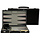Backgammon Set 15" Black Leatherette