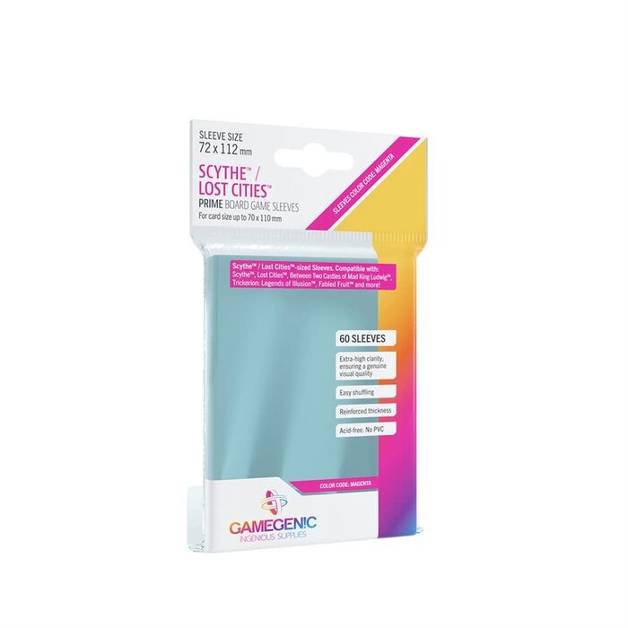 GameGenic Sleeves - 72x112mm GameGenic Prime - 60/pk (Scythe, Lost Cities)