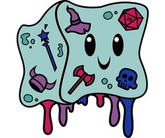 Foam Brain Games Enamel Pin - Inclusive Gelly Cube