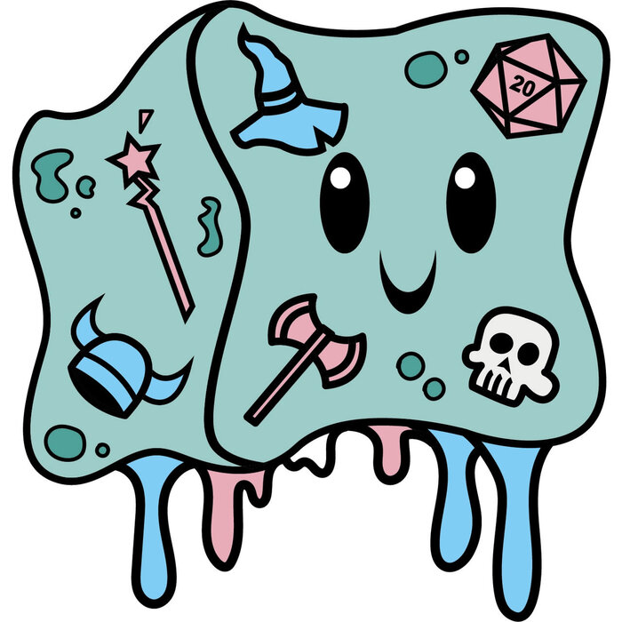 Foam Brain Games Enamel Pin - Inclusive Gelly Cube