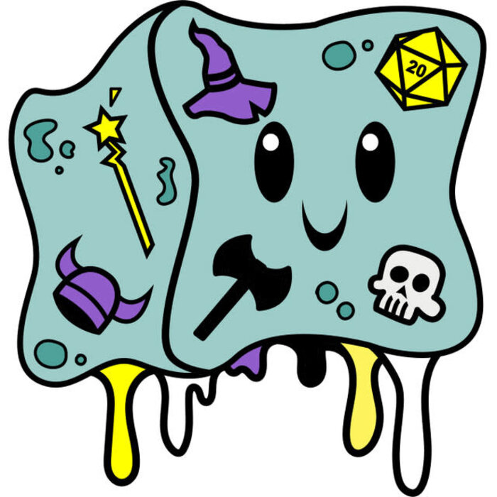 Foam Brain Games Enamel Pin - Inclusive Gelly Cube