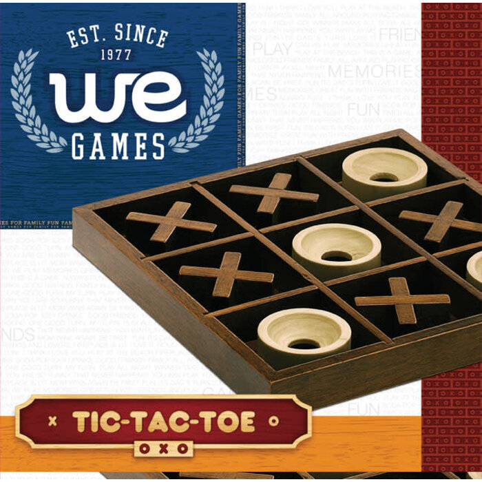 Wood Expressions Wooden Tic-Tac-Toe Game