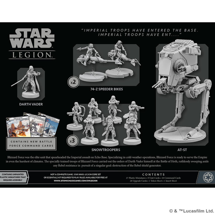 Fantasy Flight Games Star Wars - Legion: Battle Force Starter Set - Blizzard Force