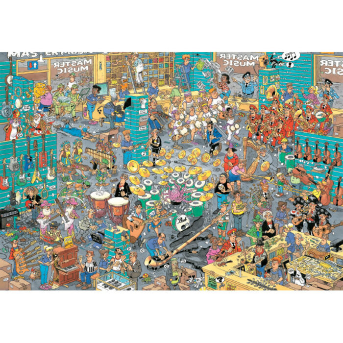 Jumbo Puzzles 5000 pcs - Jan van Haasteren: The Music Shop
