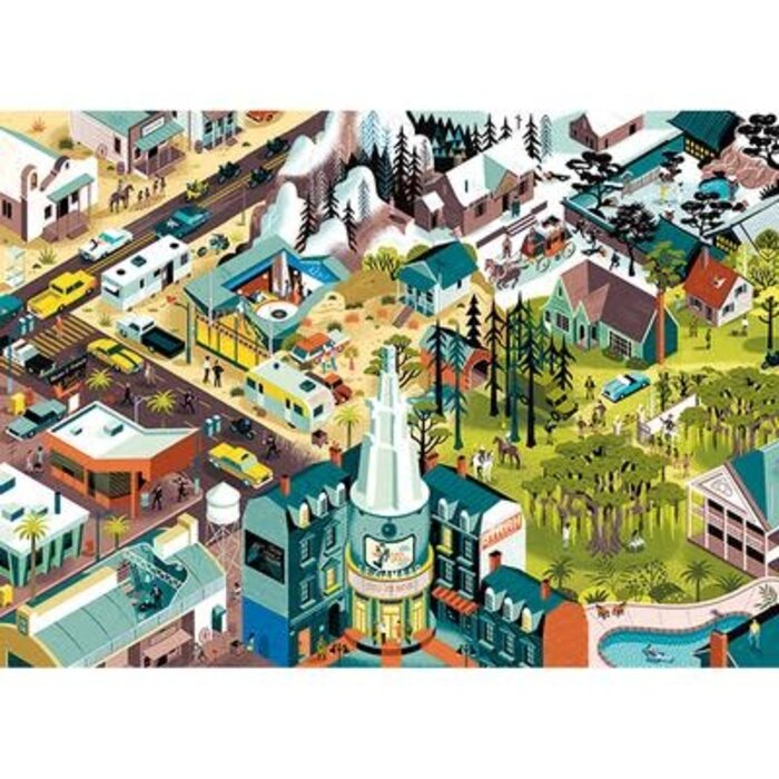 Heye Puzzles 1000 pcs - Movie Masters: Tarantino Films (Clérisse)