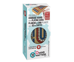 Mind Matters Toys Folding Cribbage Board w/ Playing Cards