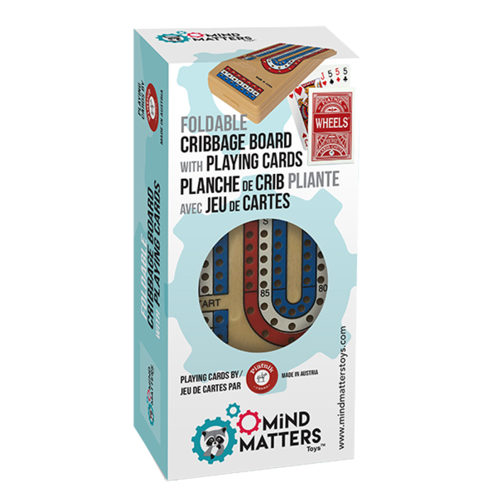Mind Matters Toys Folding Cribbage Board w/ Playing Cards