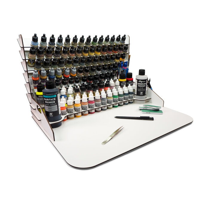 Vallejo Paint Display & Work Station W/ Storage (Large)