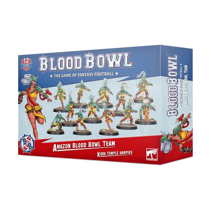 Games Workshop Blood Bowl: Amazon Team - Kara Temple Harpies