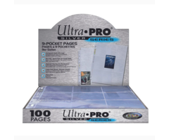 Ultra Pro 9-Pocket Pages - 100/pk - Clear (Silver Series)
