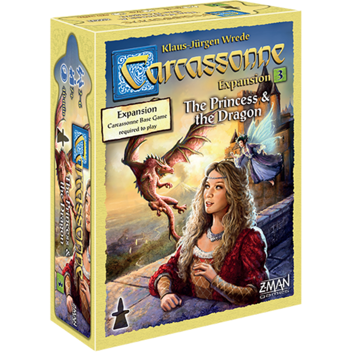 Z-Man Games Carcassonne Second Edition Expansion 3: The Princess and the Dragon