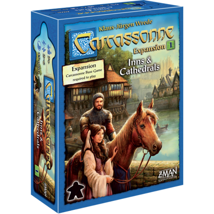 Z-Man Games Carcassonne Second Edition Expansion 1: Inns & Cathedrals