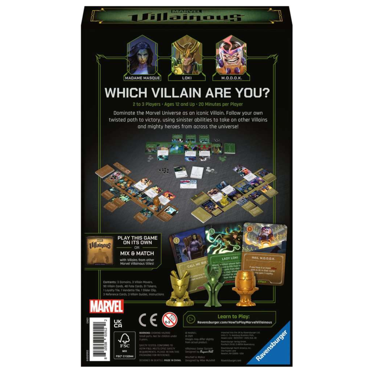 Villainous Marvel Mischief & Malice Expansion Boardgames.ca
