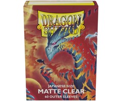 Arcane Tinmen Sleeves - 59x86mm (Japanese) - Dragon Shield - 60/pk - Matte - Clear (Double Outer)