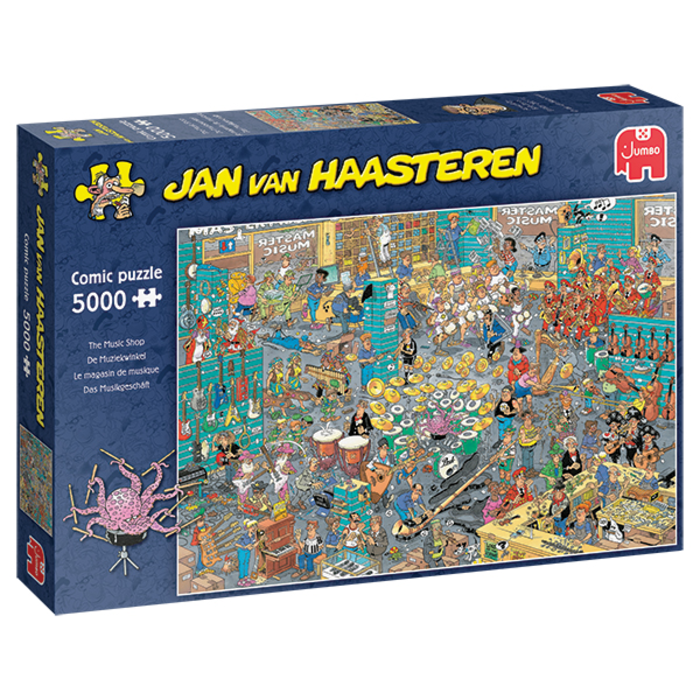 Jumbo Puzzles 5000 pcs - Jan van Haasteren: The Music Shop