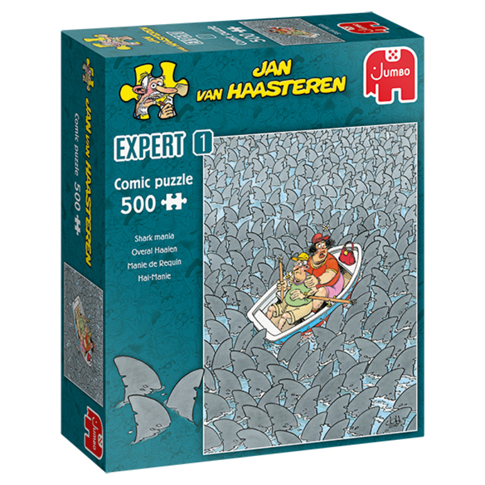 Jumbo Puzzles 500 pcs - Jan van Haasteren: Shark Mania