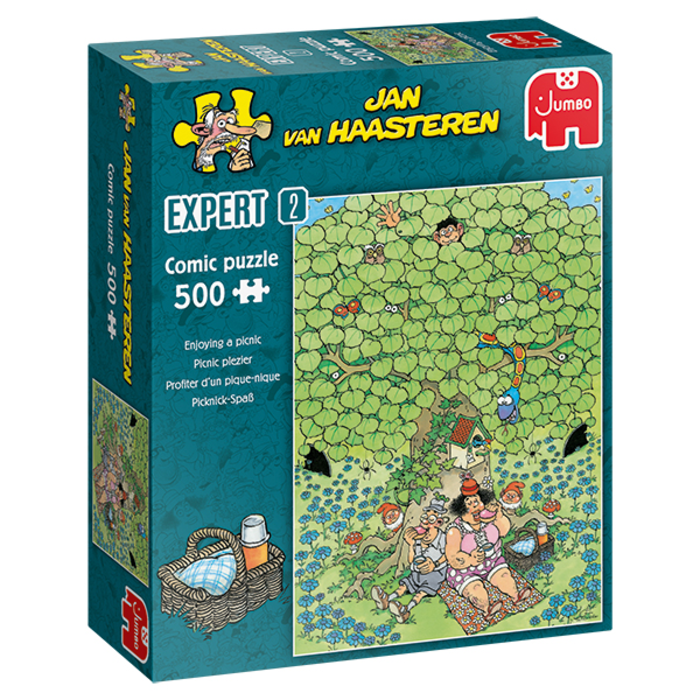 Jumbo Puzzles 500 pcs - Jan van Haasteren: Enjoying a Picnic