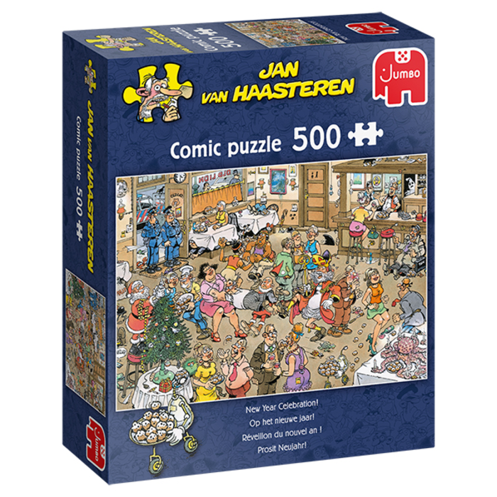 Jumbo Puzzles 500 pcs - Jan van Haasteren: New Year Celebration!