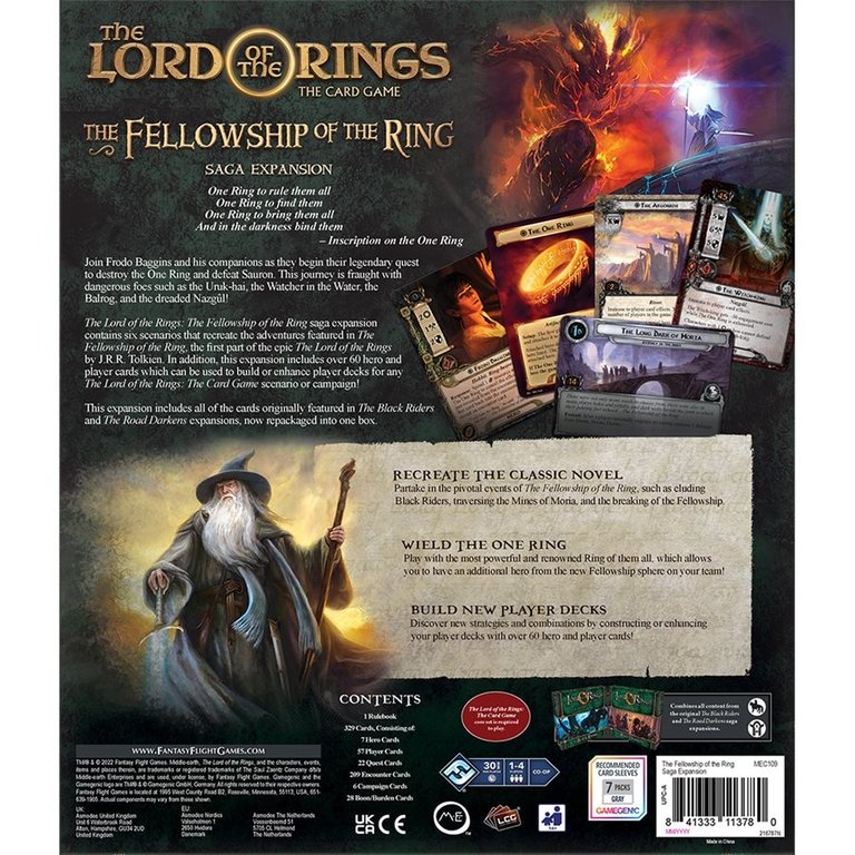 Fantasy Flight Games, The Lord of the Rings LCG, EOS van Durin Home Deck, kaartspel in het Spaans, meerkleurig
