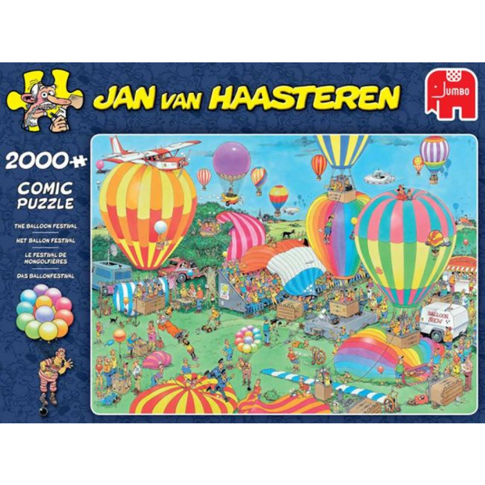 Jumbo Puzzles 2000 pcs - Jan van Haasteren: The Balloon Festival