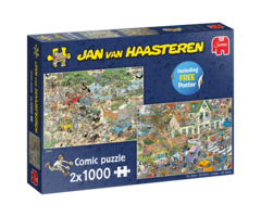 Jumbo Puzzles 2 x 1000 pcs - Jan van Haasteren: Safari and The Storm