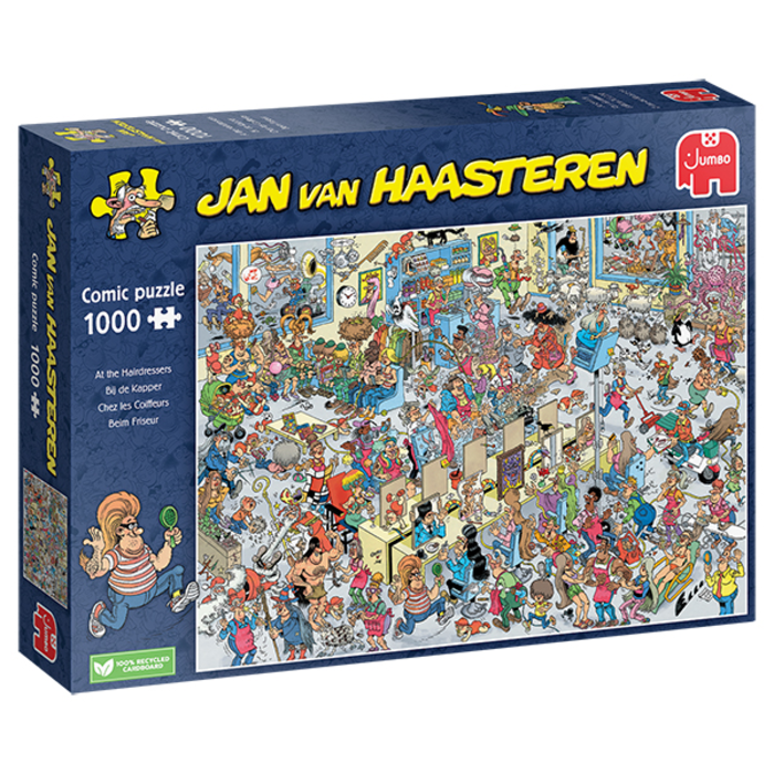 Jumbo Puzzles 1000 pcs - Jan van Haasteren: At The Hairdressers