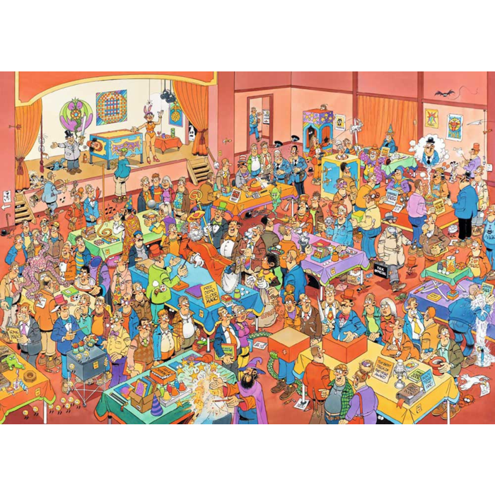 Jumbo Puzzles 1000 pcs - Jan van Haasteren: The Magic Fair