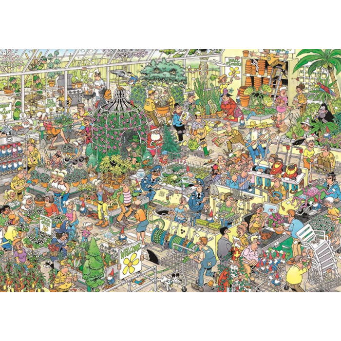 Jumbo Puzzles 1000 pcs - Jan van Haasteren: The Garden Center
