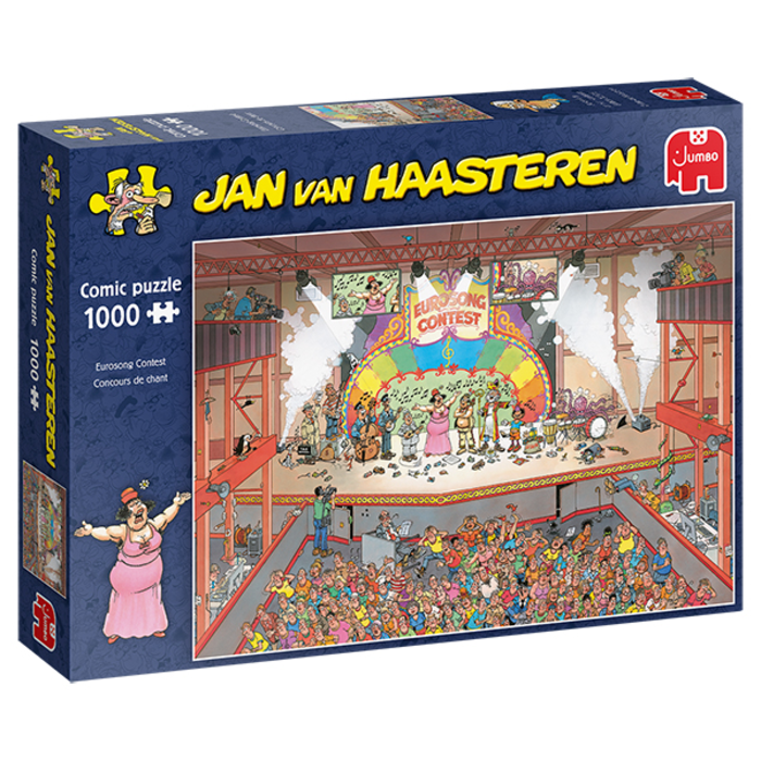 Jumbo Puzzles 1000 pcs - Jan van Haasteren: Eurosong Contest
