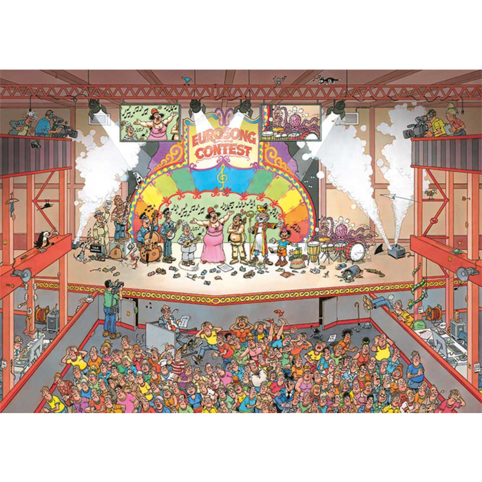 Jumbo Puzzles 1000 pcs - Jan van Haasteren: Eurosong Contest