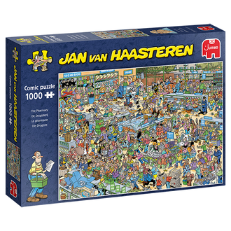 Jumbo Puzzles 1000 pcs - Jan van Haasteren: The Pharmacy Jumbo Puzzles 1000 pcs - Jan van Haasteren: The Pharmacy