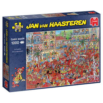 Jumbo Puzzles 1000 pcs - Jan van Haasteren: La Tomatina Jumbo Puzzles 1000 pcs - Jan van Haasteren: La Tomatina
