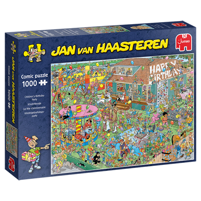 Jumbo Puzzles 1000 pcs - Jan van Haasteren: Children's Birthday Party