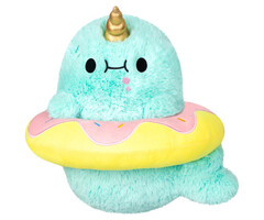 Squishables Squishable Mini Sparkles the Narwhal in Donut 7"