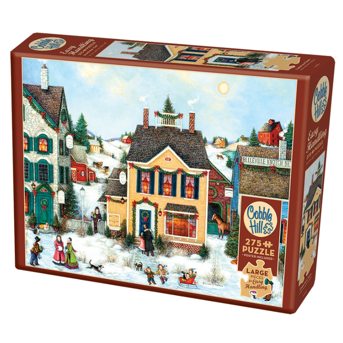 Cobble Hill Puzzles 275 pcs - Christmas Town (Easy Handling)