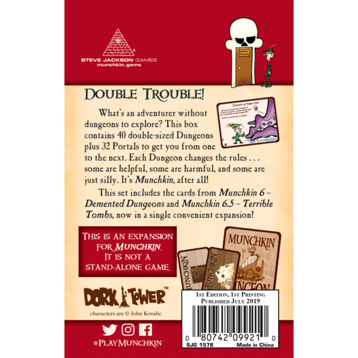 Steve Jackson Games Munchkin Original: Double Dungeons Expansion 6