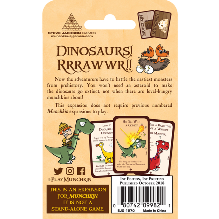 Steve Jackson Games Munchkin Original: Jurassic Snark Expansion 9