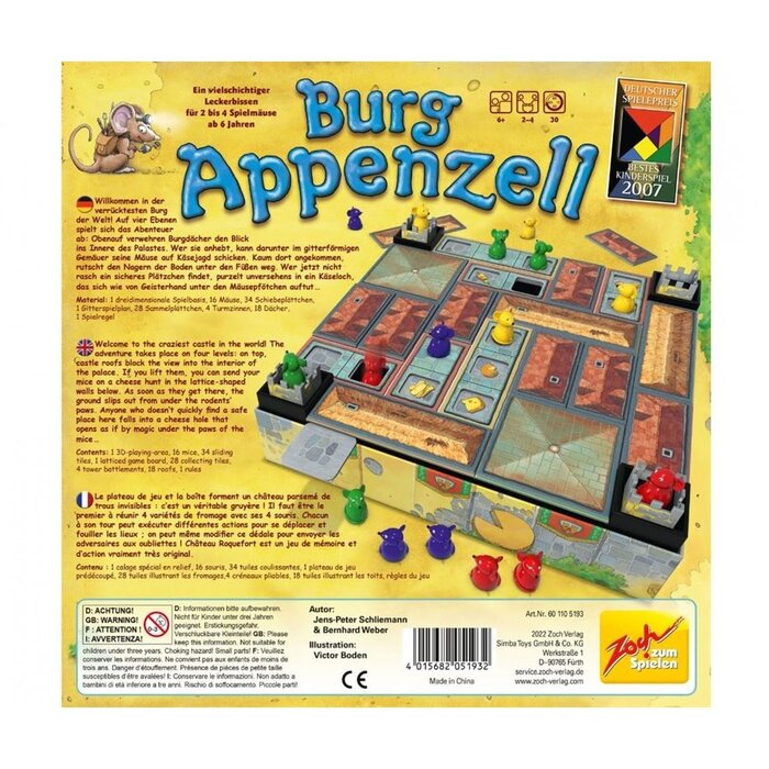 Zoch Verlag Burg Appenzell (Reprint of Chateau Roquefort)