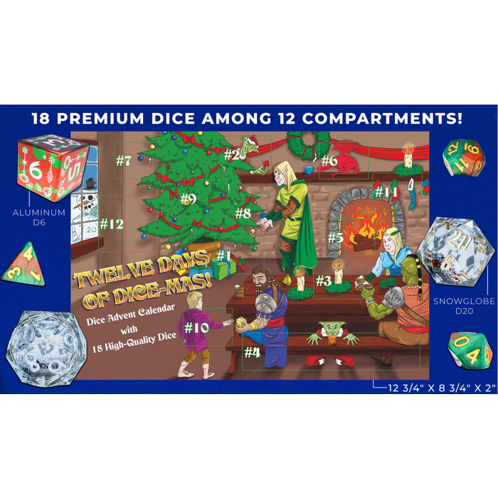 Sirius Dice Twelve Days of Dice-mas Advent Calendar