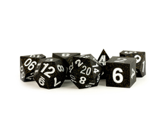 Metallic Dice Games 7-Piece Silicone Rubber Dice Set: