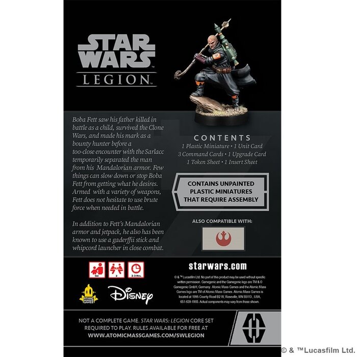Atomic Mass Games Star Wars - Legion: Boba Fett (Daimyo) Operative Exp.
