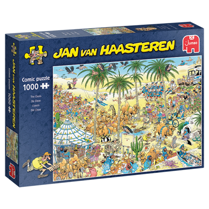 Jumbo Puzzles 1000 pcs - Jan van Haasteren: The Oasis