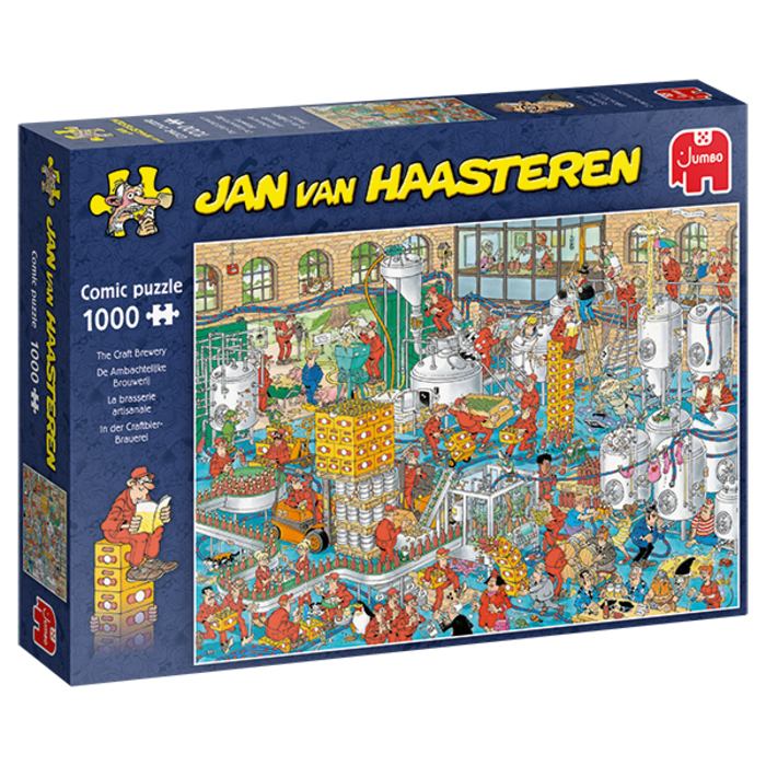 Jumbo Puzzles 1000 pcs - Jan van Haasteren: The Craft Brewery