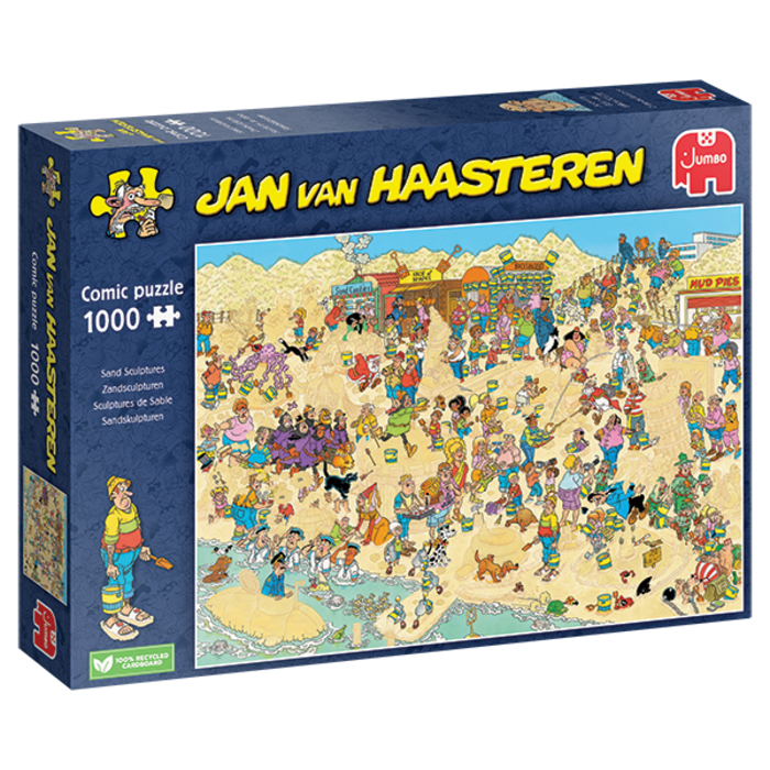 Jumbo Puzzles 1000 pcs - Jan van Haasteren: Sand Sculptures