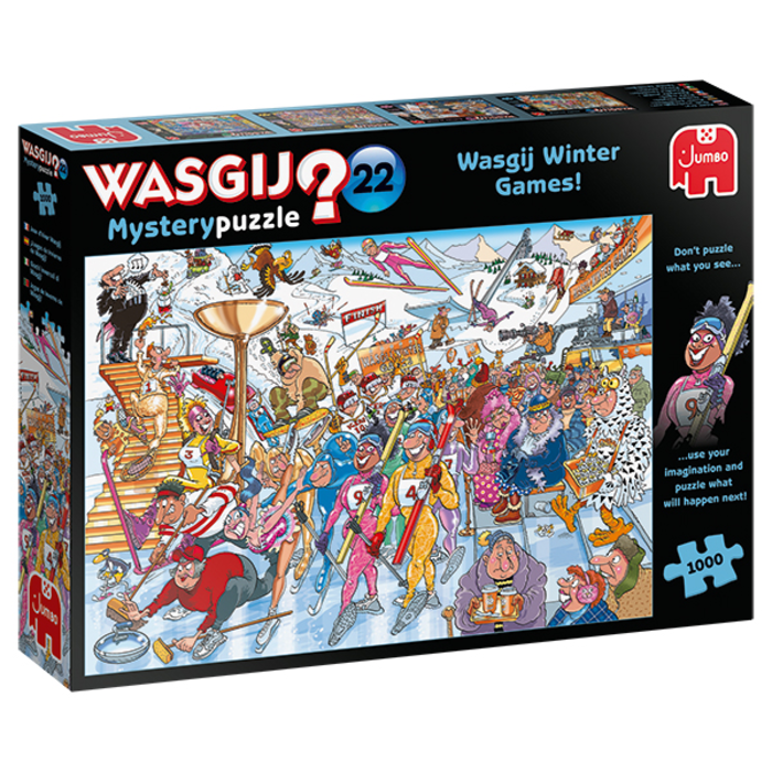 Jumbo Puzzles 1000 pcs - WASGIJ Mystery: #22, Wasgij Winter Games!