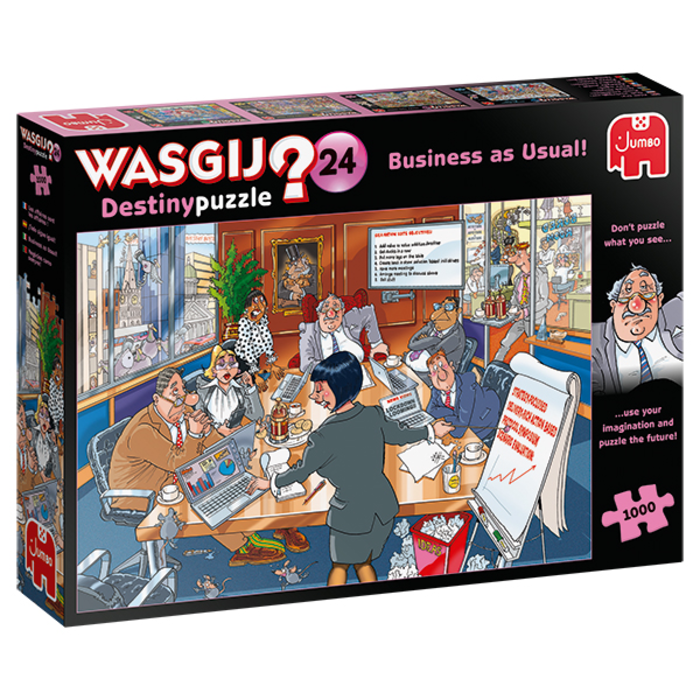 Jumbo Puzzles 1000 pcs - WASGIJ Destiny: #24, Business as Usual!
