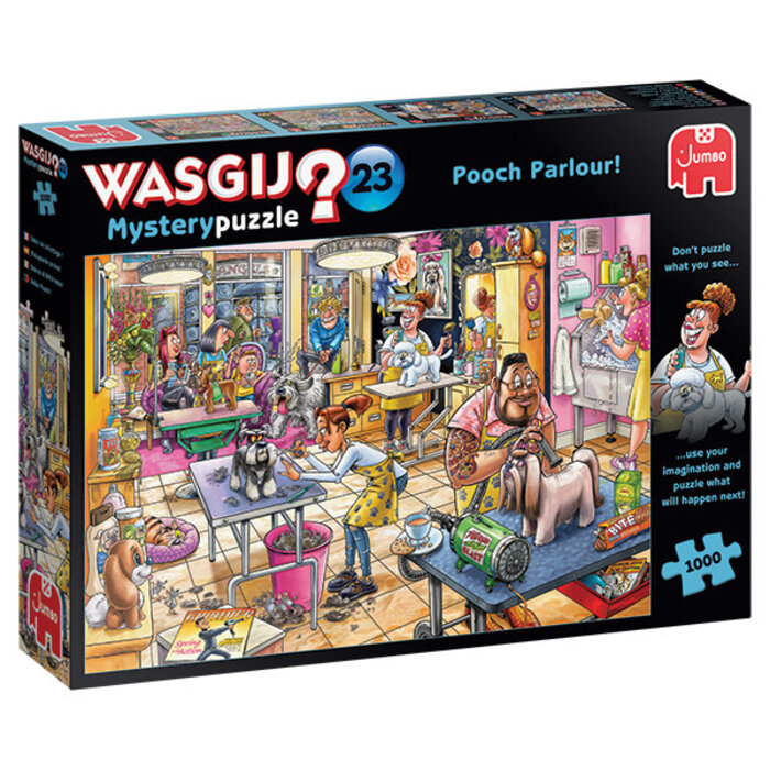 Jumbo Puzzles 1000 pcs - WASGIJ Mystery: #23, Pooch Parlor!